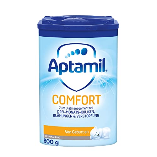 Aptamil Comfort – Spezialnahrung von Geburt an, Zum Diät Management, Bei Koliken, Blähungen & Verstopfungen, Palmöl, Milchpulver, 1x 800 g von Aptamil