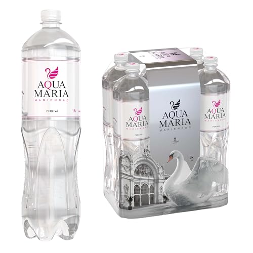 Aqua Maria Mineralwasser aus der Tschechischen Republik - Sprudelwasser mit geringer Mineralisierung - Das reinstes Wasser Medium aus dem tschechischen Marienbad-Kurort - 6er Packung, je 1.5 Liter von Aqua Maria