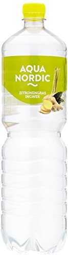 Aqua Nordic Ingwer- Zitronengras, 6er Pack, EINWEG (6 x 1.5 l) von Aqua Nordic