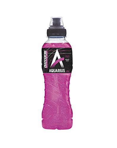 Aquarius Sport Isotonic Cherry PET-Flaschen (12 x 0,5 L) EINWEG inkl. gratis FiveStar Kugelschreiber von Aquarius