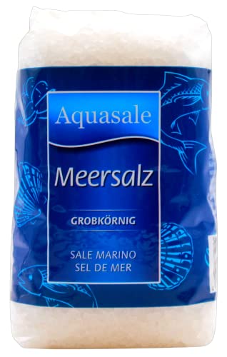 Aquasale Meersalz grobkörnig, 10er Pack (10 x 1 kg) von Aquasale