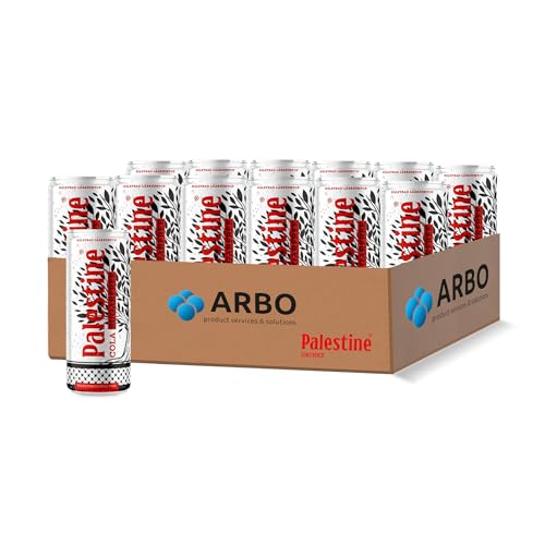 12x Palestine Cola Zuckerfrei/Sugarfree – 330ml Dosen – Authentischer Geschmack, Unterstützt Gaza - Palestina Cola - Ideal für Solidarität – Erfrischungsgetränk Alternative von ArBo-Living