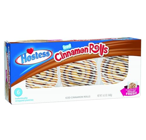 ArBo-Living Hostess Iced Cinnamon Rolls 6Stk 468g cremige Zimtschnecken wie frisch aus dem Ofen! Perfektes Dessert wenn es schnell gehen muss! + ArBo-Living Sticker von ArBo-Living