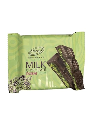 Bind Dubai Schokolade 60g Tafel - Pistazie Kadayif - intensiv, reich an Pistazien mit knackigem Engelshaar- Pistachio Chocolate - ArBo Living Quality von ArBo-Living