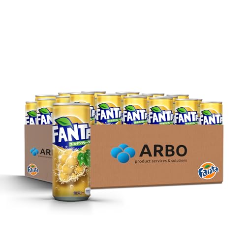 Fanta Golden Grape 500ml Dosen 24er Pack - intensiver Traubengeschmack - Japan Edition - goldene Trauben mit feiner Kohlensäure versetzt - ArBo-Living Quality von ArBo-Living