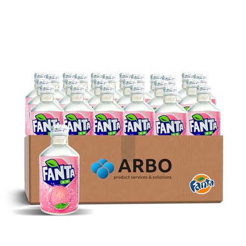 Fanta Pfirsich White Peach intensiver Pfirsich China Japan Edition 300ml Exotischer Drink Special Edition 24er Pack- ArBo-Living Quality von ArBo-Living