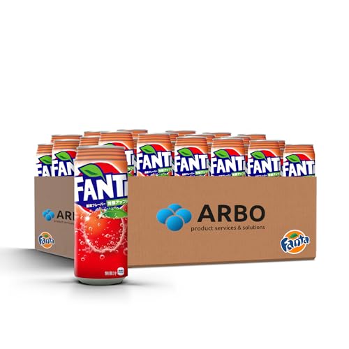 Fanta Red Sweet Apple 500ml Dosen 24er Pack - roter gereifter Apfel - Japan Edition - intensiver Apfelgeschmack mit feiner Kohlensäure versetzt - ArBo Living Quality von ArBo-Living