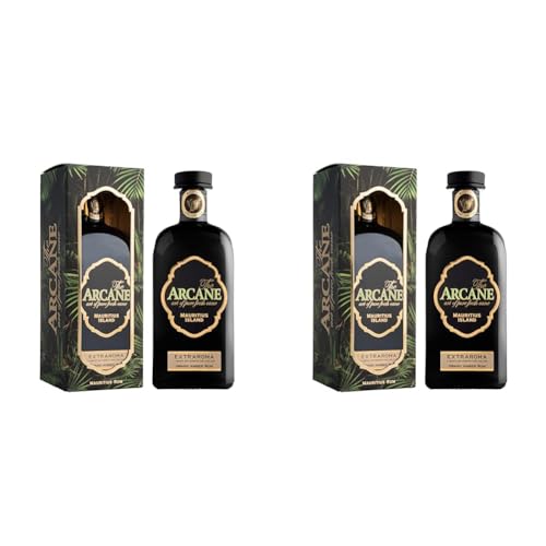 The Arcane I Extraroma Rum I 700 ml Flasche I 40% Volume I Goldener Rum mit Noten von Karamell und Pfeffer (Packung mit 2) von Arcane