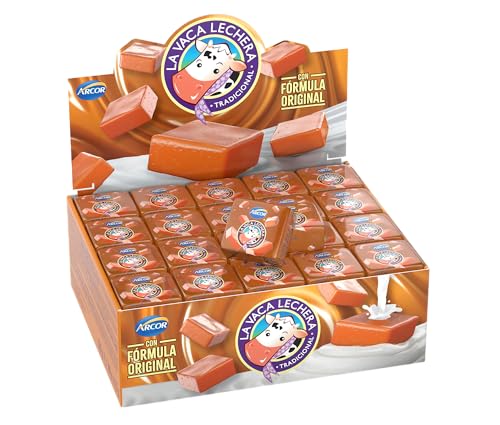 Milchkaramellbonbons aus Argentinien, Pack 576g mit 48 Einheiten - Dulce de Leche La Vaca Lechera ARCOR, 576g von Arcor