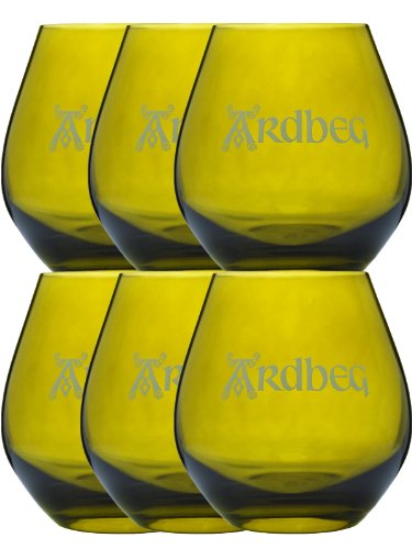 Ardbeg 6 x Tumbler mit Aufdruck mit Eichstrich von Ardbeg