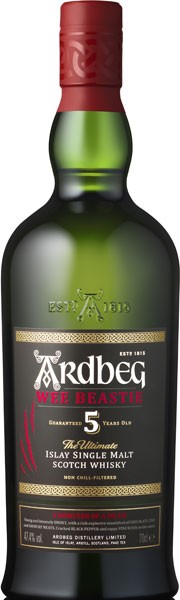 Ardbeg Islay Single Malt Scotch Whisky Wee Beastie 5 Years 47,4% vol. 0,7 l von Ardbeg