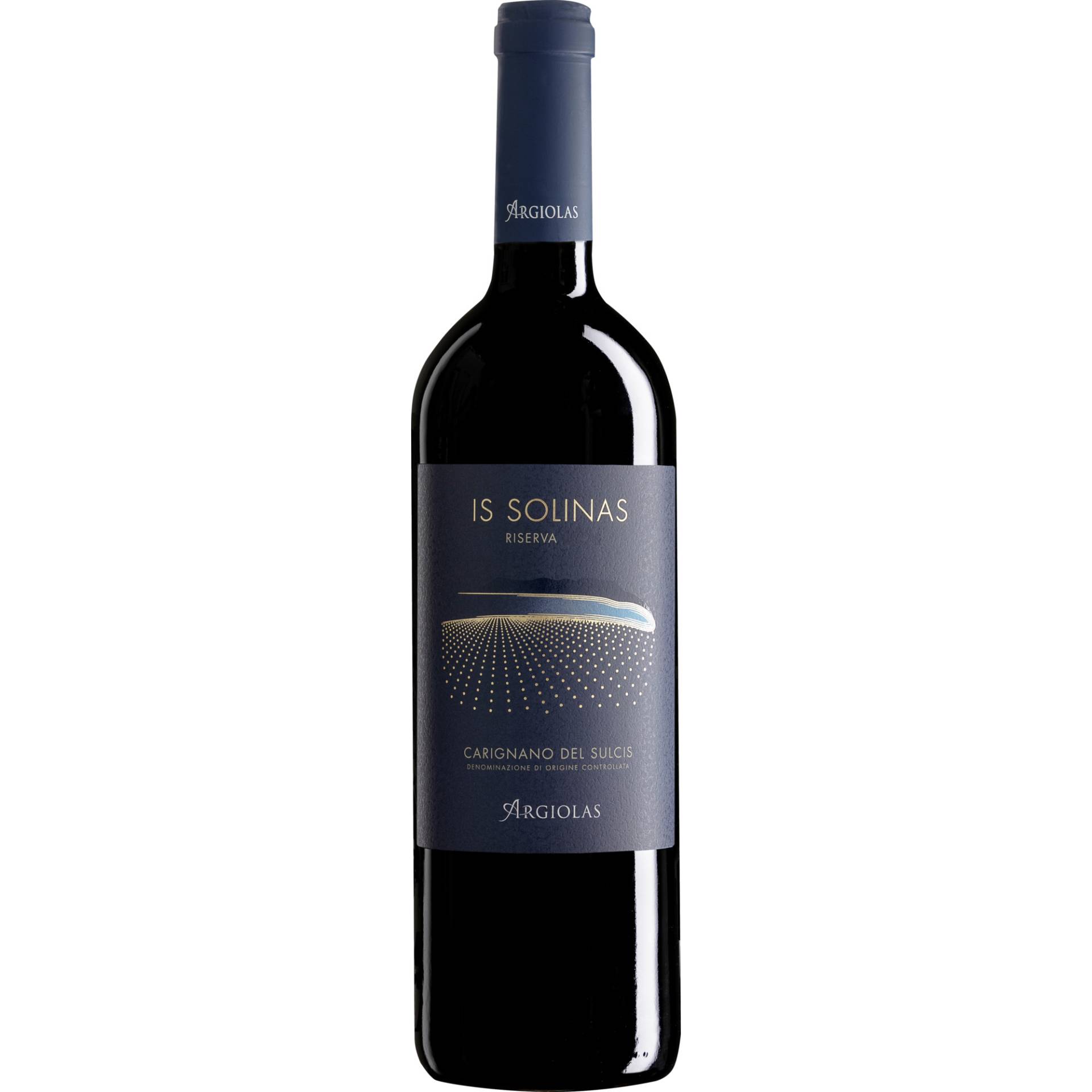 Argiolas Is Solinas Rosso Riserva, Carignano del Sulcis DOC, Sardinien, 2021, Rotwein von Argiolas Spa, Serdiana (CA), Via Roma 56/58