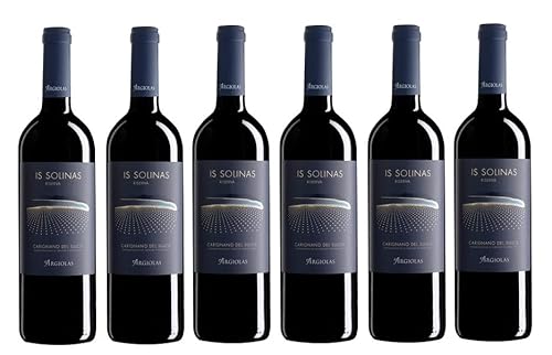 6x 0,75l - 2020er - Argiolas - Is Solinas - Riserva - Carignano del Sulcis Riserva D.O.P. - Sardinien - Italien - Rotwein trocken von Argiolas