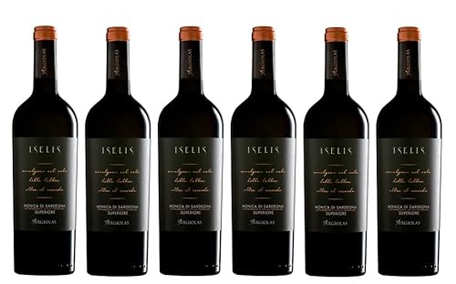 6x 0,75l - 2021er - Argiolas - Iselis Rosso - Monica di Sardegna D.O.P. - Sardinien - Italien - Rotwein trocken von Argiolas