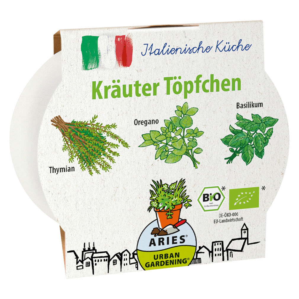 Bio Kräuter Töpfchen Italienische Küche von Aries