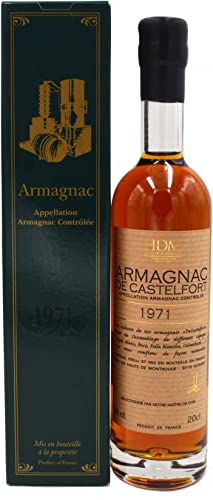 Rarität: Armagnac De Castelfort 0,2l Jahrgang 1971 inkl. Geschenkkarton von Armagnac De Castelfort