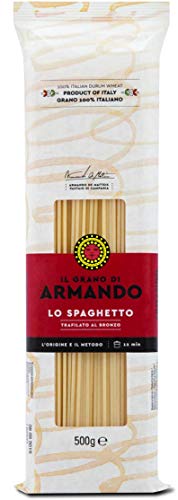 12x Il Grano Di Armando Lo Spaghetto Italienischer Weizen Bronze gezeichnet 100% Italienische Pasta 500g von ARMANDO