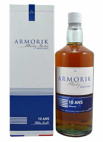 Armorik 10 Ans Whisky Breton Single Malt Edition Limitée 2022 46% Vol. 0,7l in Geschenkbox von Zeelec