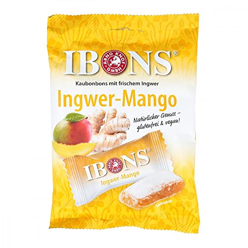 Ibons Ingwer Mango Tüte Kaubonbons 92 g von Arno Knof GmbH