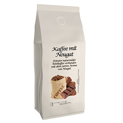 Aromakaffee - Aromatisierter Kaffee - Nougat 500g - Frisch Gemahlen Und Von Uns Geröstet von C&T