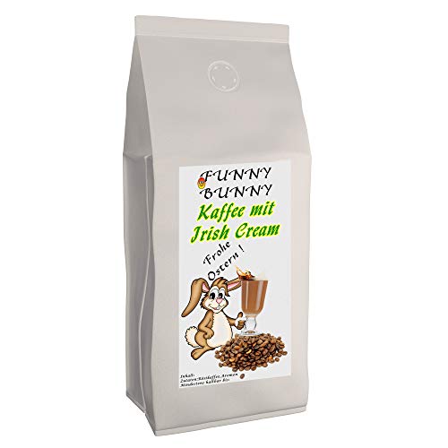 Osterkaffee „Funny Bunny“ mit Irish Cream-Geschmack | 1000 g gemahlen | Aromatisierter Kaffee als Ostergeschenk | Flavoured Coffee von C&T