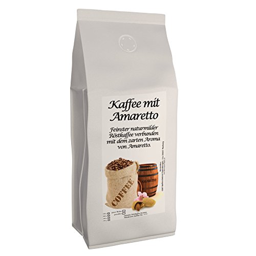 Aromakaffee - aromatisierter Kaffee Amaretto 500 g ganze Bohnen - Spitzenkaffee - Schonend Und Frisch In Eigener Rösterei Geröstet von C&T