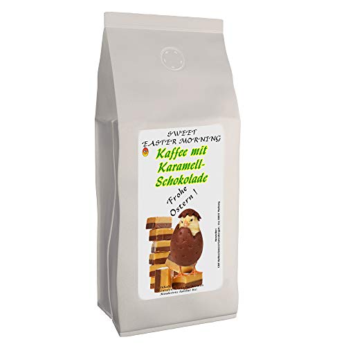 Osterkaffee „Sweet Easter Morning“ mit Karamell-Schoko-Geschmack | 500 g gemahlen | Aromatisierter Kaffee als Ostergeschenk | Flavoured Coffee von C&T