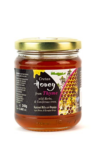 Kretischer Thymian & Kräuter Honig - Aromas of Crete - Kreta - beliebter griechischer Bienenhonig - 240g Glas von Aromas of Crete