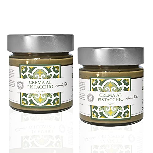 Pistaziencreme mit Sizilianischer Pistazie | Italienische Gourmet Spezialitäten | 2x200g von Aromataste