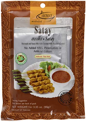 Aromax Gewürzmischung für Satay, 6er Pack (6 x 95 g Packung) von Aromax