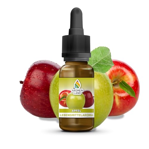 Aromenland Apfel Lebensmittelaroma 10 ml zuckerfrei kalorienfrei Aroma Tropfen für Lebensmittel von Aromenland