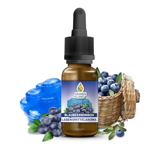 Aromenland Blaubeerbonbon Lebensmittelaroma 10 ml zuckerfrei kalorienfrei Aroma Tropfen für Lebensmittel von Aromenland