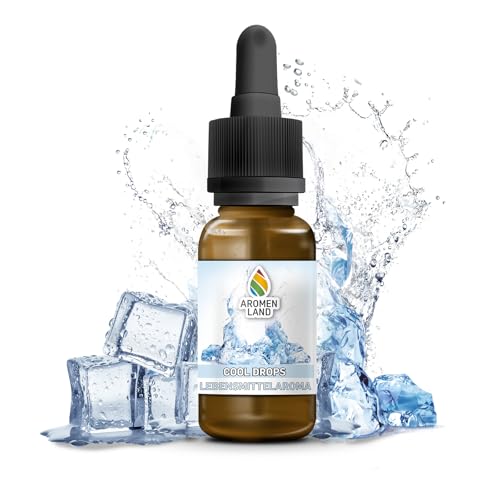 Aromenland Cool Drops Lebensmittelaroma 10 ml zuckerfrei kalorienfrei Aroma Tropfen für Lebensmittel von Aromenland