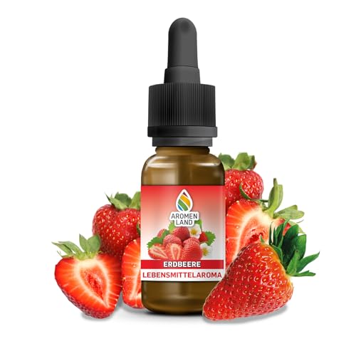 Aromenland Erdbeere Lebensmittelaroma 10 ml zuckerfrei kalorienfrei Aroma Tropfen für Lebensmittel von Aromenland