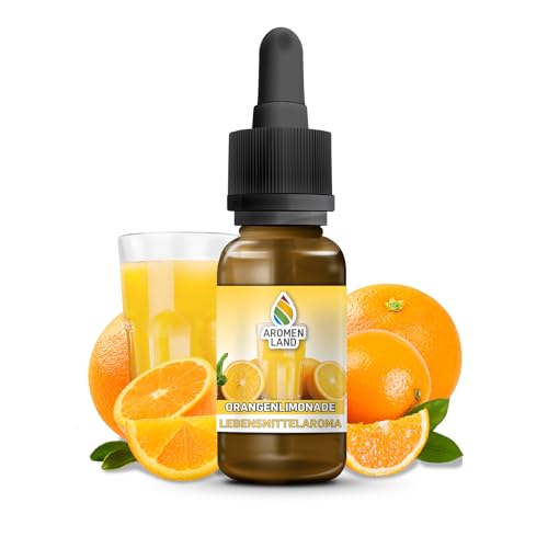 Aromenland Orangenlimonade Lebensmittelaroma 10 ml zuckerfrei kalorienfrei Aroma Tropfen für Lebensmittel von Aromenland