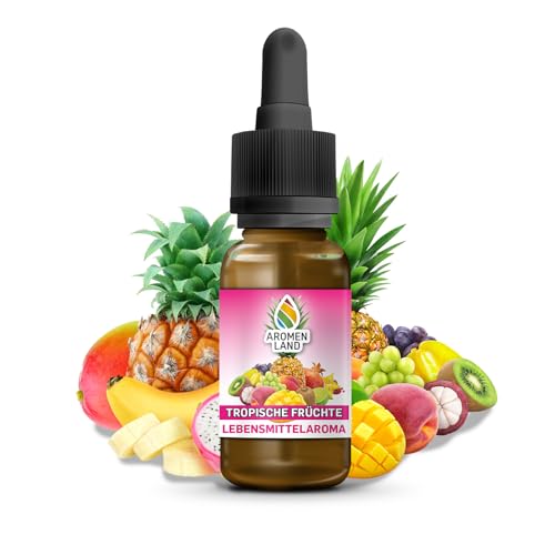 Aromenland Tropische Früchte Lebensmittelaroma 10 ml zuckerfrei kalorienfrei Aroma Tropfen für Lebensmittel von Aromenland