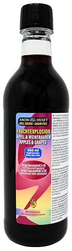 Apfel & Weintrauben Stilldrink - Konzentrat 500 ml ergibt 16,5 l Getränk ohne Zucker | Mischungsverhältnis 1:32 | enthält Apfel- und Traubensaftkonzentrat | hochkonzentriert von Aromhuset