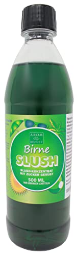 Birnen-Slushkonzentrat 500 ml, Mischungsverhältnis 1:5 | Slush-Eis | Crush-Eis | Wassereis |Granita | ohne künstliche Farbstoffe | für Slushie-Maker von Aromhuset