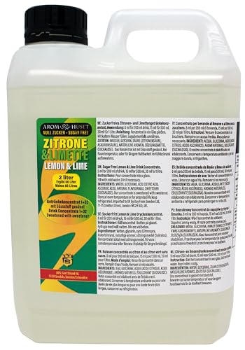 Lemon-Lime 2L zuckerfreies Konzentrat für 66 L stille Getränke von Aromhuset