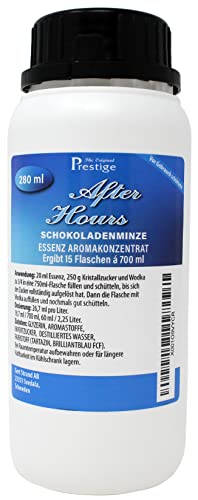 PR After Hours Schoko-Minze-Liköressenz 280ml |professionelle liquid aroma Essenz | Hausgebrauch und Brennerei | mit handelsüblichem Wodka oder Korn vermischen | 280ml Essenz ergibt 10,5 Liter Getränk von Aromhuset