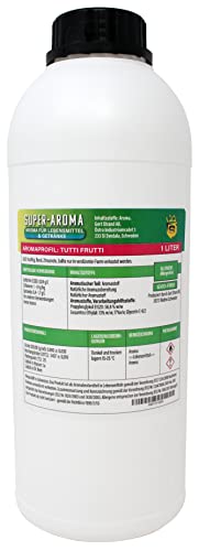 Tutti Frutti Konzentrat 1000 ml | Super Aroma für die Lebensmittelindustrie und Enthusiasten | Lebensmittelaroma | Backaroma | Aromatropfen | Geschmackstropfen | zum Kochen, Backen & Mixen von Aromhuset