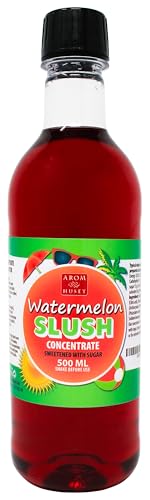 Wassermelonen-Slushkonzentrat 500 ml, Mischungsverhältnis 1:5 | Slush-Eis | Crush-Eis | Wassereis | ohne künstliche Farbstoffe | für Slushie-Maker von Aromhuset