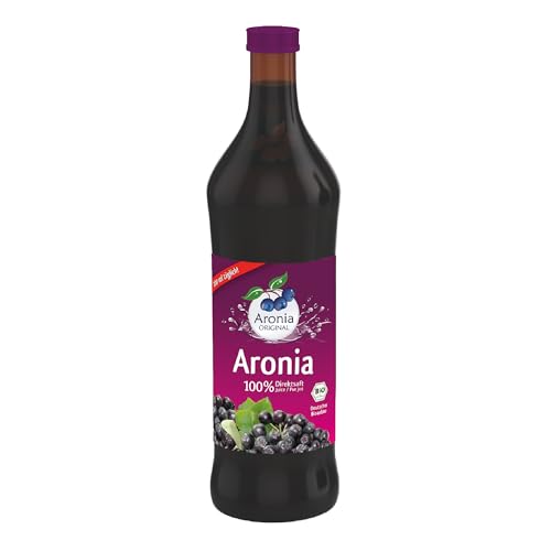 Aronia ORIGINAL 100% Bio Aronia Muttersaft 700 ml | Natürlicher Direktsaft | Vegan, ohne Konservierungsstoffe, ohne Zuckerzusatz (lt. Gesetz) von Aronia Original Naturprodukte GmbH