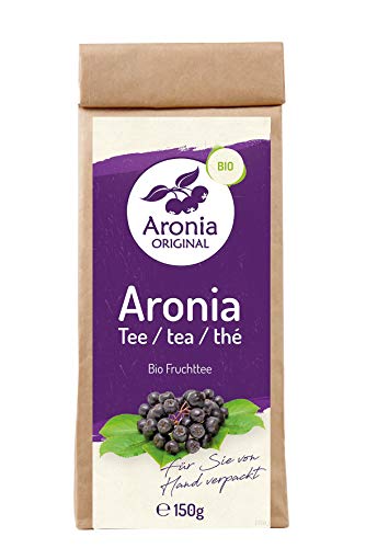 Aronia Original Bio Aronia Spezialtee (100% Aroniatrester), 1er Pack (1 x 150 g) von Aronia Original