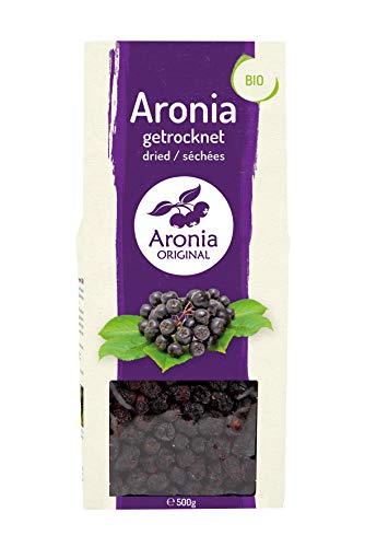 Aronia Original Bio Aroniabeeren getrocknet, 1er Pack (1 x 500 g) von Aronia Original