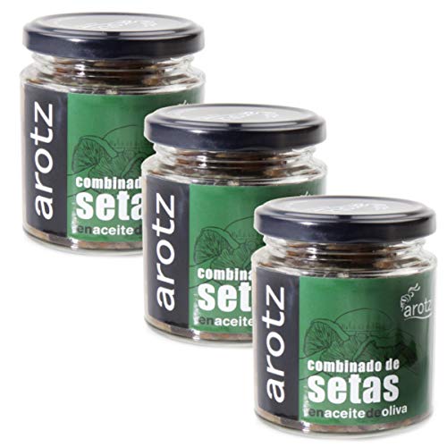 Arotz Eingelegte Pilze im Mix, 3x 200g von Arotz