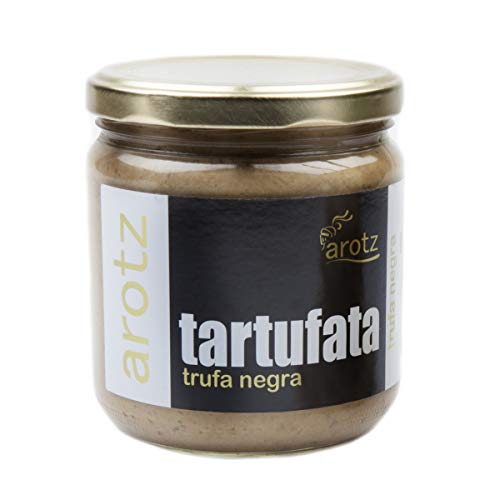 Echte Trüffel - Steinpilzcreme Paste - Tartufata Creme Paste mit schwarzem Trüffel verfeinert - ein faszinierender Geschmack - 400 g im Glas, Menge:1 Stück von Arotz