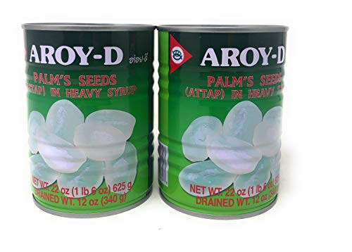 AROY-D Handflächen (Attap) in schwerem Sirup (2er-Pack) von Aroy-D