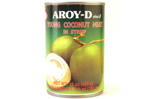 AROY-D - Kokosfruchtfleisch in Sirup, (1 X 425 GR) von Aroy-D