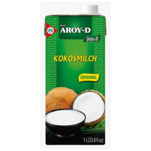 AROY-D - Kokosnussmilch (UHT) 17,5%Fett, 6er pack (6 X 1 LTR) von Aroy-D